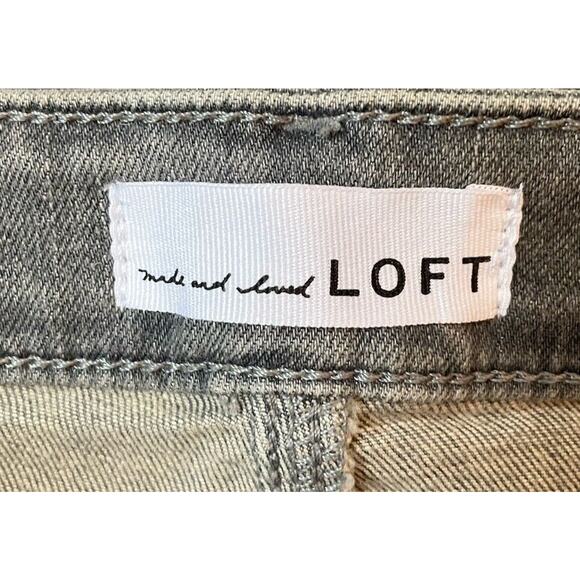 Loft Skinny High Rise Curvy Gray Jeans Size 28 NWT RN#140923 - Picture 4 of 9